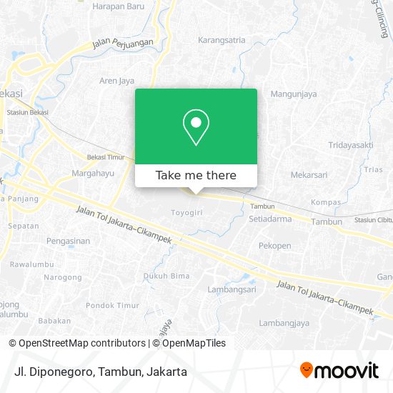 Jl. Diponegoro, Tambun map
