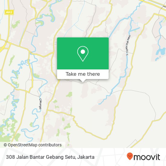 308 Jalan Bantar Gebang Setu map