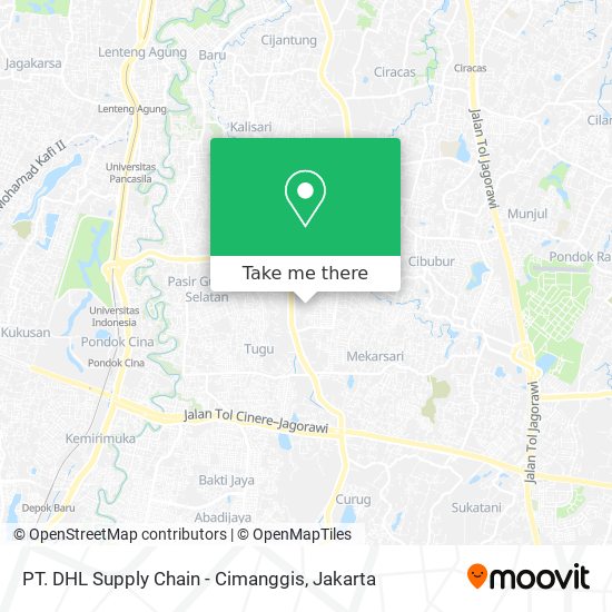 PT. DHL Supply Chain - Cimanggis map