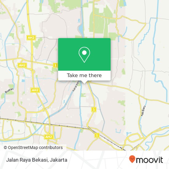 Jalan Raya Bekasi map