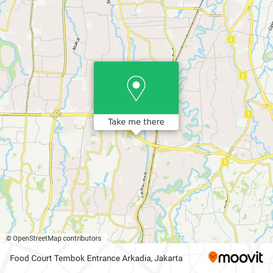 Food Court Tembok Entrance Arkadia map