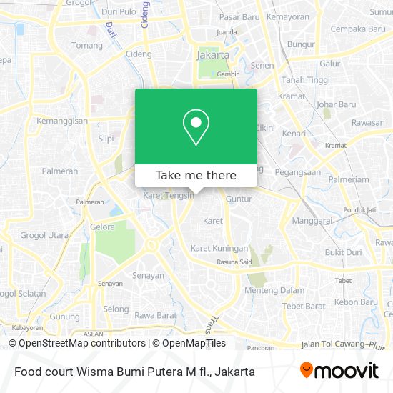 Food court Wisma Bumi Putera M fl. map