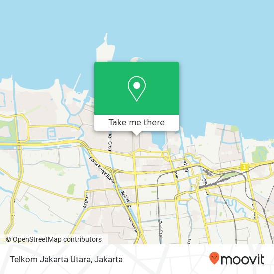 Telkom Jakarta Utara map