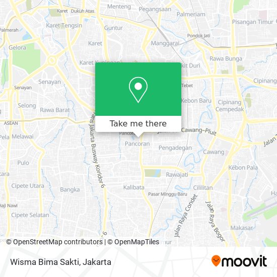 Wisma Bima Sakti map