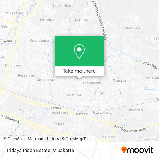 Tridaya Indah Estate IV map