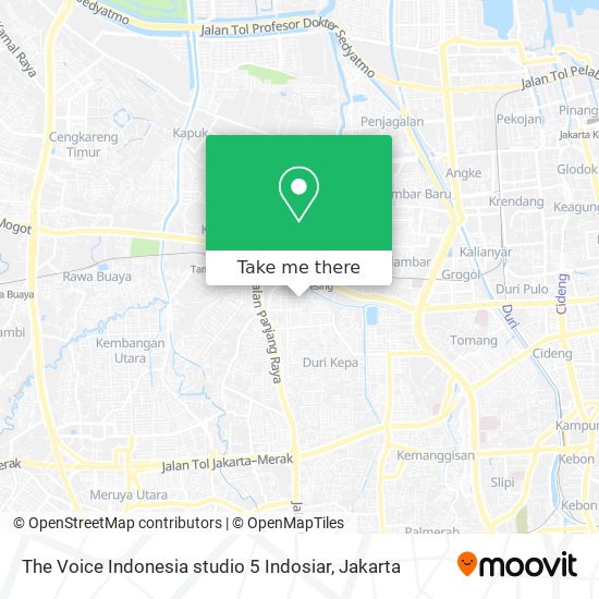 The Voice Indonesia studio 5 Indosiar map