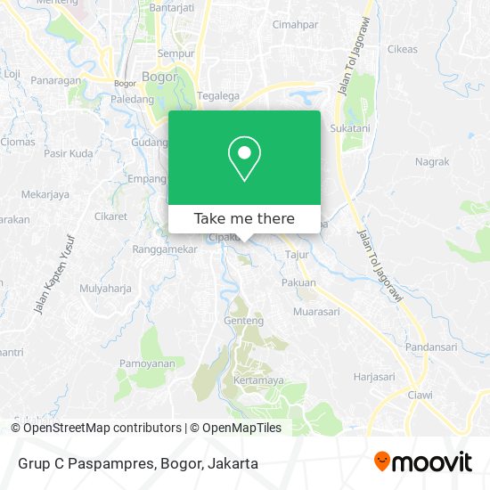 Grup C Paspampres, Bogor map
