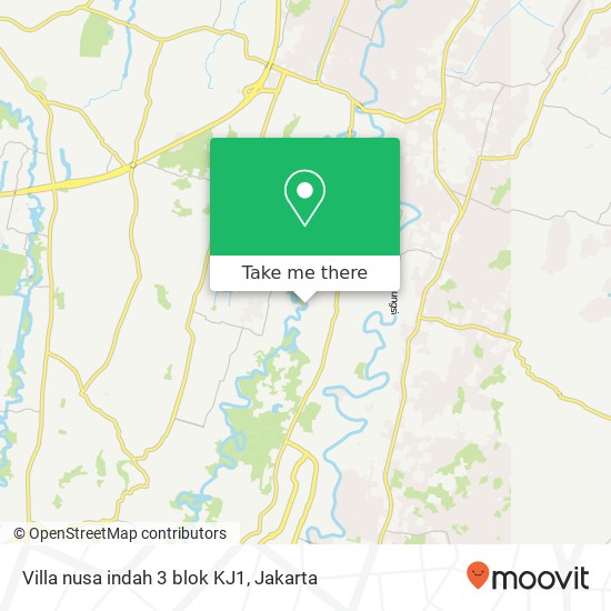 Villa nusa indah 3 blok KJ1 map