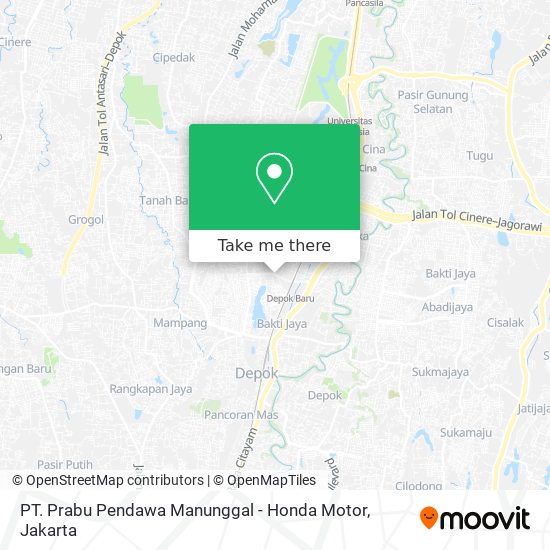 PT. Prabu Pendawa Manunggal - Honda Motor map