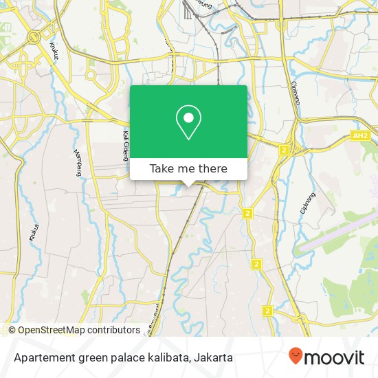 Apartement green palace kalibata map