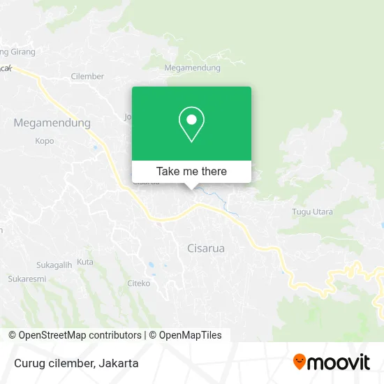 Curug cilember map