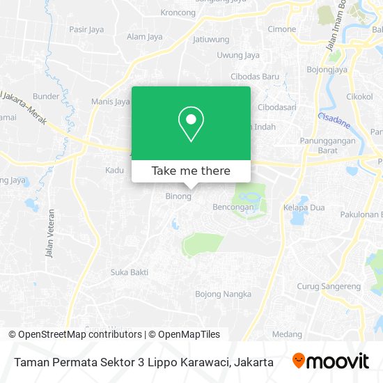 Taman Permata Sektor 3 Lippo Karawaci map