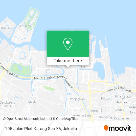 105 Jalan Pluit Karang Sari XV map