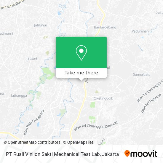 PT Rusli Vinilon Sakti Mechanical Test Lab map