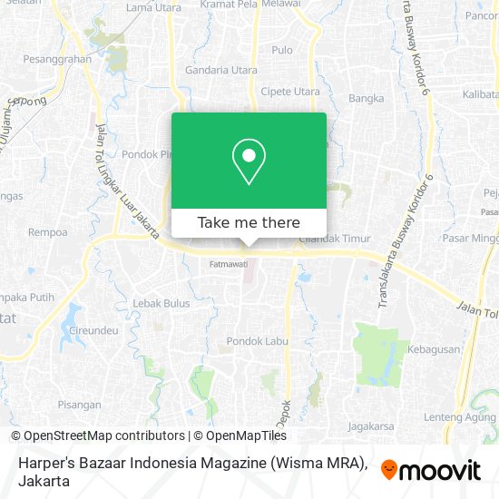 Harper's Bazaar Indonesia Magazine (Wisma MRA) map