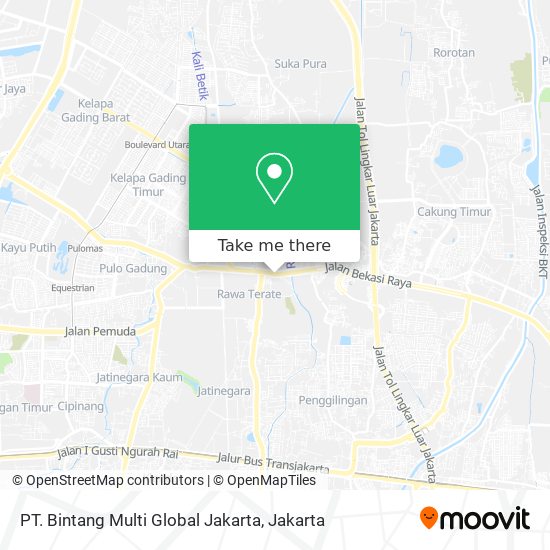 PT. Bintang Multi Global Jakarta map