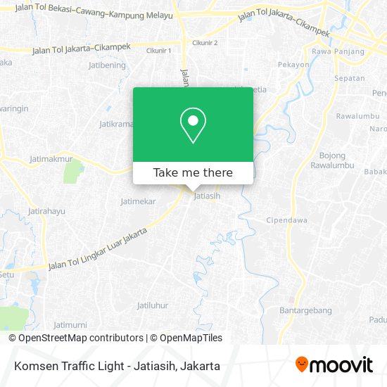 Komsen Traffic Light - Jatiasih map