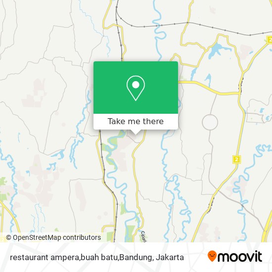 restaurant ampera,buah batu,Bandung map