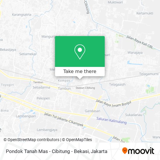 Pondok Tanah Mas - Cibitung - Bekasi map