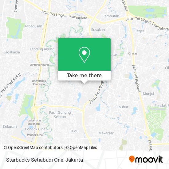 Starbucks Setiabudi One map
