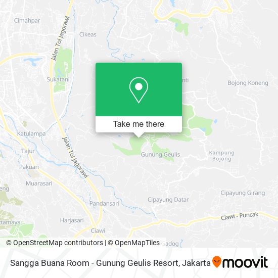 Sangga Buana Room - Gunung Geulis Resort map