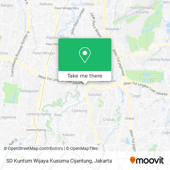 SD Kuntum Wijaya Kusuma Cijantung map