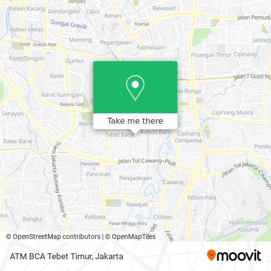 ATM BCA Tebet Timur map