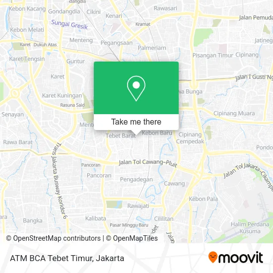ATM BCA Tebet Timur map