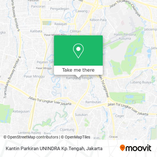 Kantin Parkiran UNINDRA Kp.Tengah map