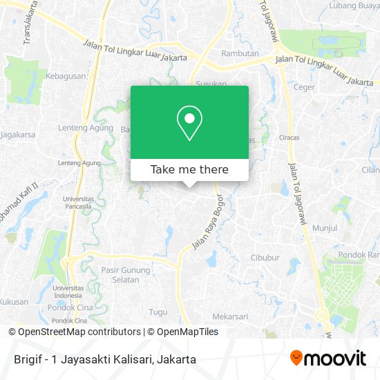 Brigif - 1 Jayasakti Kalisari map
