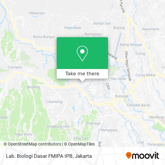 Lab. Biologi Dasar FMIPA IPB map