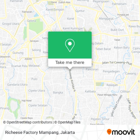 Richeese Factory Mampang map