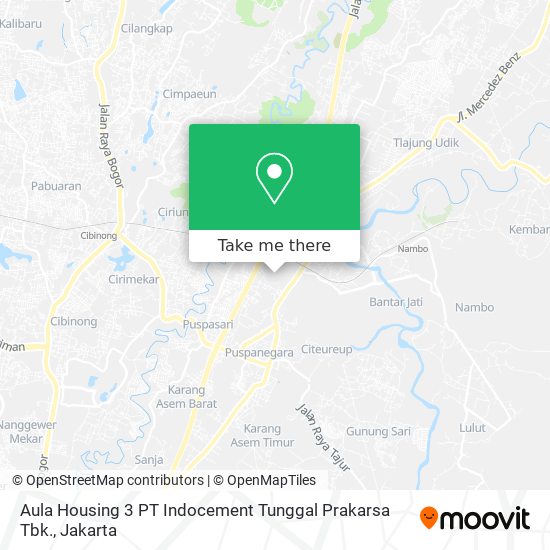 Aula Housing 3 PT Indocement Tunggal Prakarsa Tbk. map