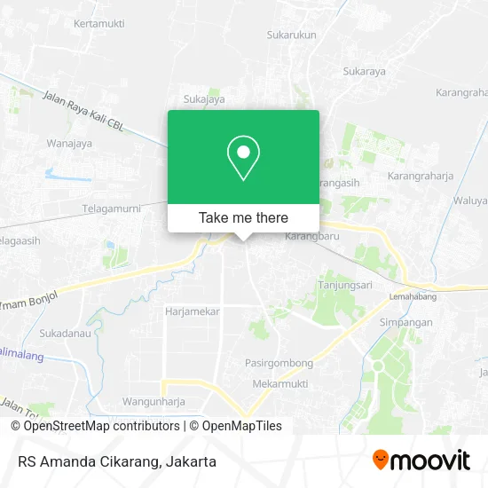 RS Amanda Cikarang map