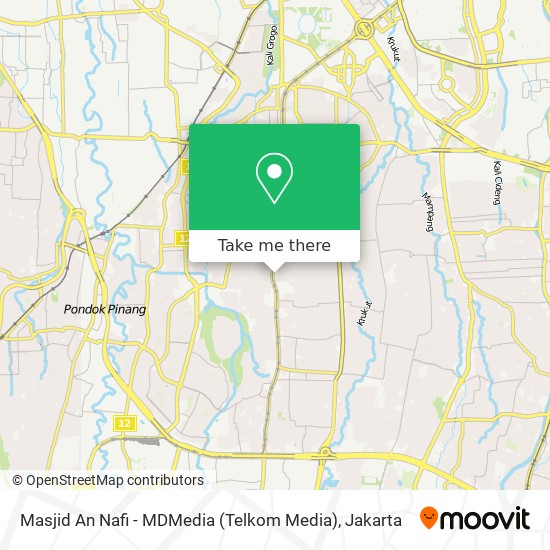 Masjid An Nafi - MDMedia (Telkom Media) map