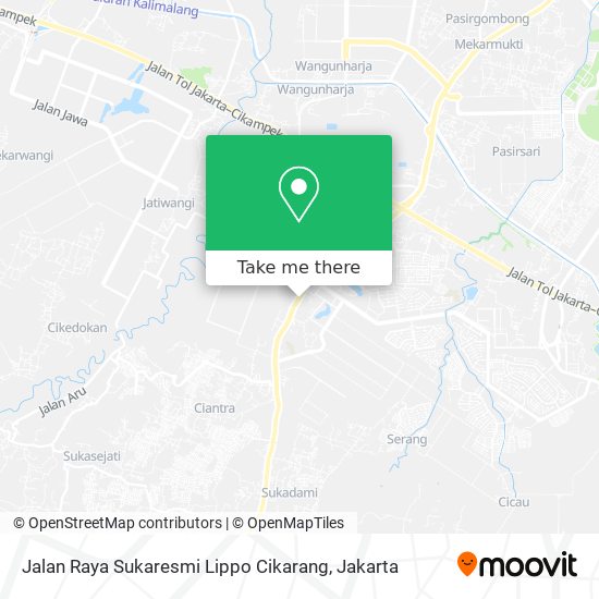 Jalan Raya Sukaresmi Lippo Cikarang map