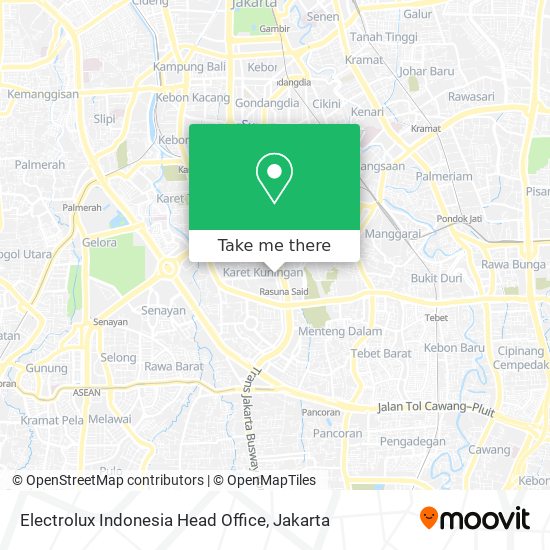 Electrolux Indonesia Head Office map