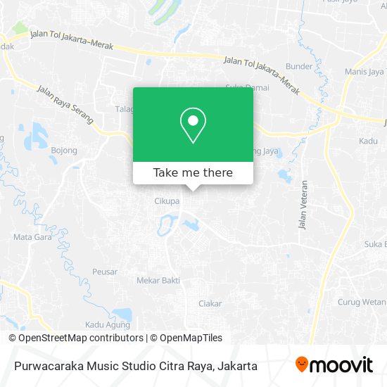 Purwacaraka Music Studio Citra Raya map