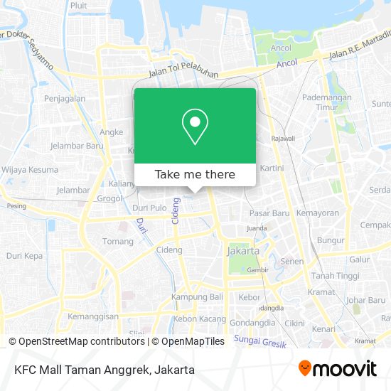 KFC Mall Taman Anggrek map