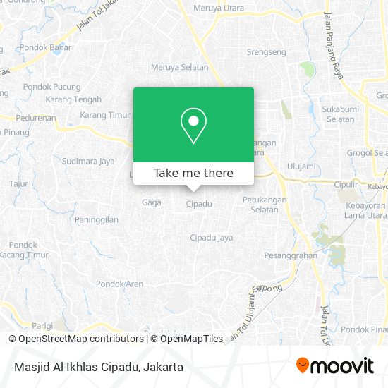 Masjid Al Ikhlas Cipadu map