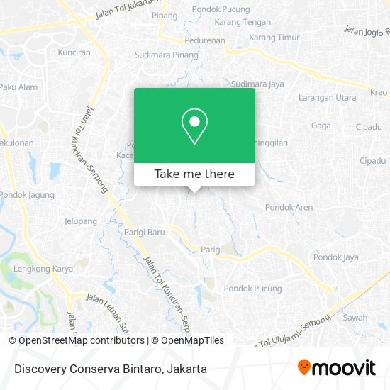 Discovery Conserva Bintaro map
