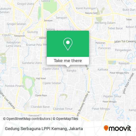 Gedung Serbaguna LPPI Kemang map
