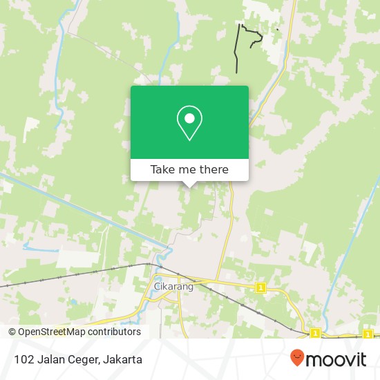 102 Jalan Ceger map