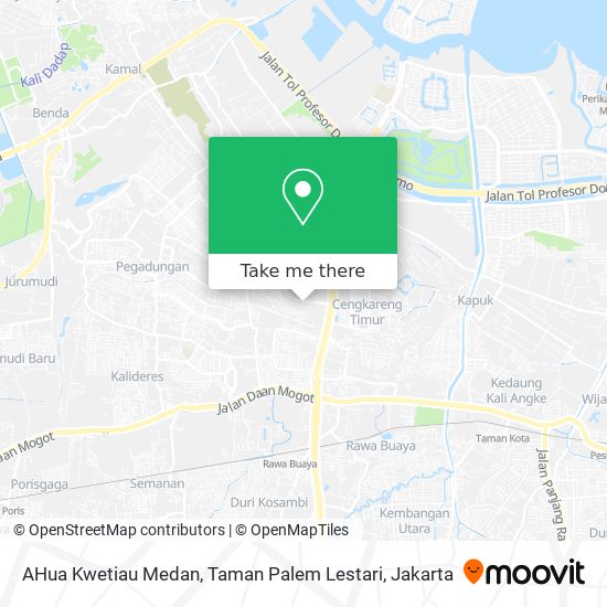 AHua Kwetiau Medan, Taman Palem Lestari map