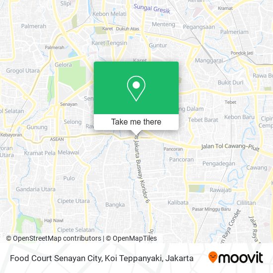 Food Court Senayan City, Koi Teppanyaki map