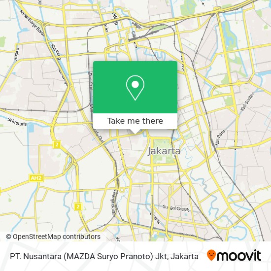 PT. Nusantara (MAZDA Suryo Pranoto) Jkt map