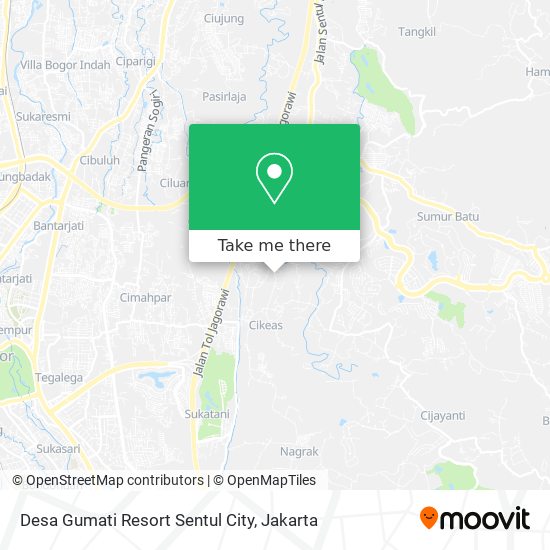 Desa Gumati Resort Sentul City map