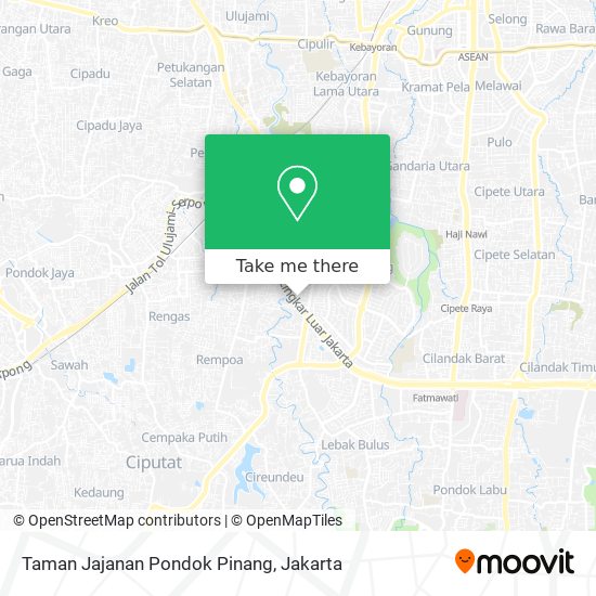 Taman Jajanan Pondok Pinang map