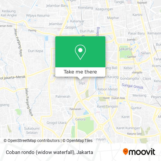 Coban rondo (widow waterfall) map