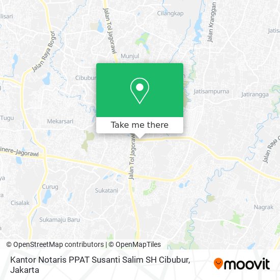 Kantor Notaris PPAT Susanti Salim SH Cibubur map
